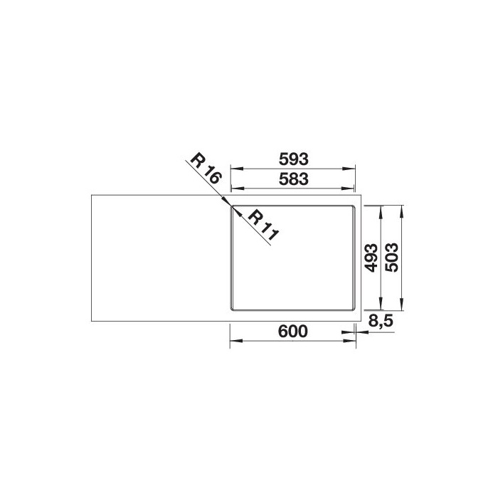 BLANCO ETAGON 6-F antracit tart., exc.n., SZINTBE ÉPÍTÉS