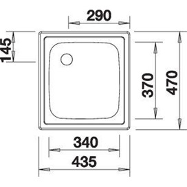 BLANCO TOP EE 4X4 mosogatótálca (202458 mos+222458 lef)
