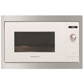 De Dietrich beépíthető mikrohullámú sütő, 26 l, 2 automatikus sütőfunkció, LCD kijelző, fehér