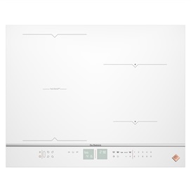De Dietrich indukciós főzőlap, 65 cm, 4 Booster zóna, horiZone funkció, fehér/inox díszítő csík
