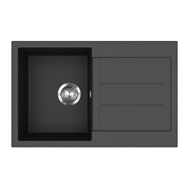 EVIDO Cubo 45S gránit mosogató, 780 x 500 mm,  antracit