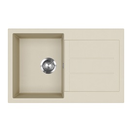 EVIDO Cubo 45S gránit mosogató, 780 x 500 mm, bézs