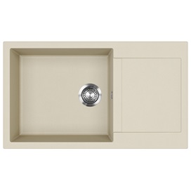 EVIDO Cubo XL 6S compact gránit mosogató, 860 x 500 mm, bézs