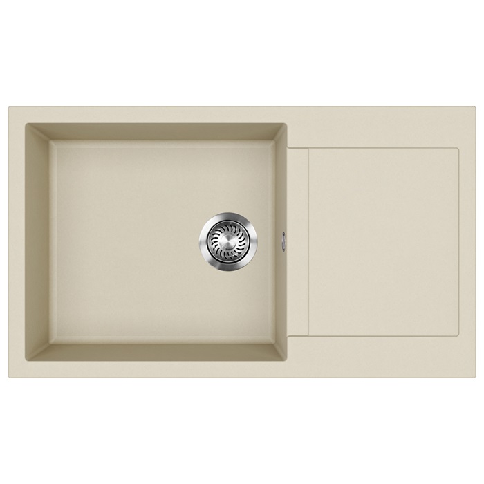 EVIDO Cubo XL 6S compact gránit mosogató, 860 x 500 mm, bézs