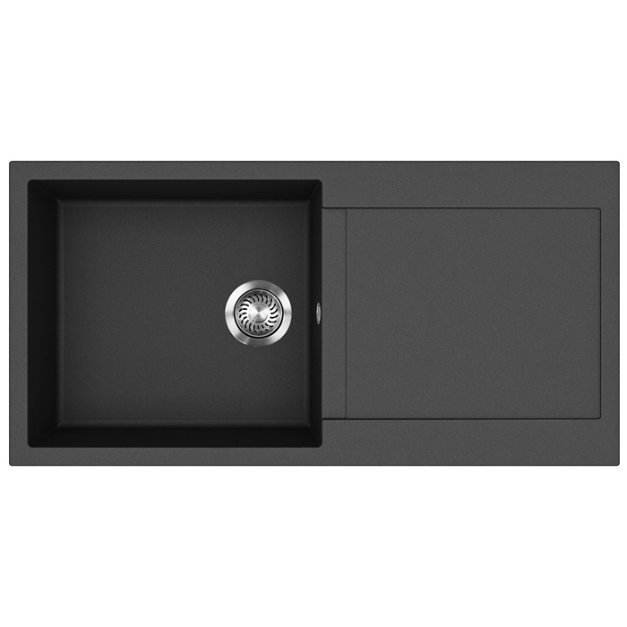 EVIDO Cubo XL 6S gránit mosogató, 1000 x 500 mm, antracit