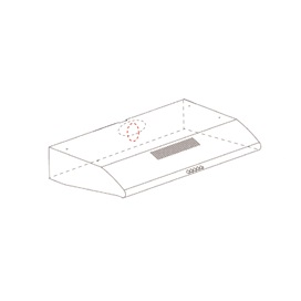 EVIDO DUALFLOW 50X hagyományos páraelszívó, 50 cm, inox