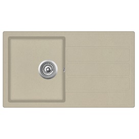 EVIDO Easy 45S gránit mosogató, 760 x 440 mm, bézs