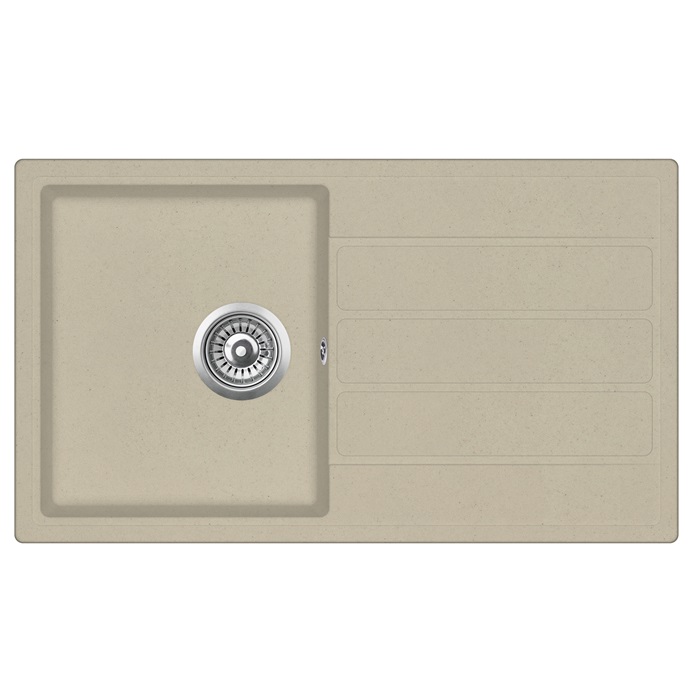 EVIDO Easy 45S gránit mosogató, 760 x 440 mm, bézs