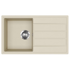 EVIDO Easy 45S gránit mosogató, 760 x 440 mm, bézs