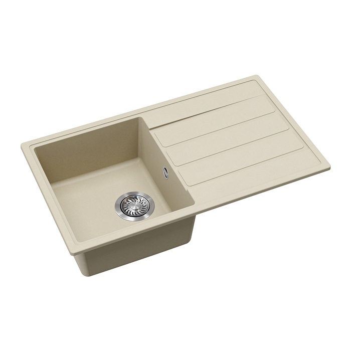 EVIDO Easy 45S gránit mosogató, 760 x 440 mm, bézs