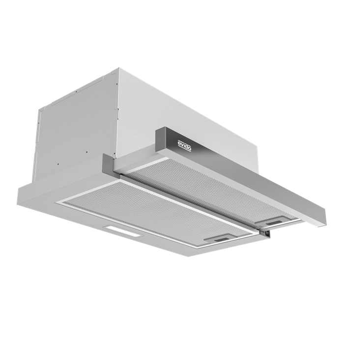 EVIDO FORTE 60X teleszkópos páraelszívó, 60 cm, billenőkapcsoló, inox
