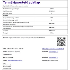 EVIDO LEVEL 60B multifunkciós sütő, fekete/inox