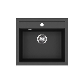EVIDO Quadro 6 gránit mosogató, 562 x 510 mm, antracit