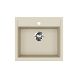 EVIDO Quadro 6 gránit mosogató, 562 x 510 mm, bézs