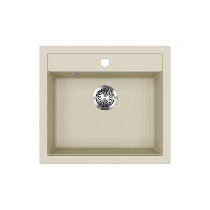 EVIDO Quadro 6 gránit mosogató, 562 x 510 mm, bézs