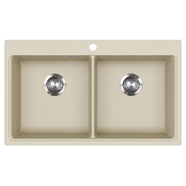 EVIDO Quadro 9 gránit mosogató, 860 x 510 mm, bézs