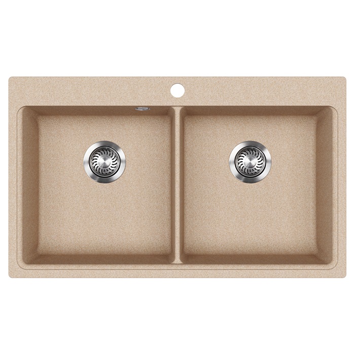 EVIDO Quadro 9 gránit mosogató, 860 x 510mm, avena