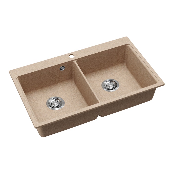 EVIDO Quadro 9 gránit mosogató, 860 x 510mm, avena