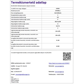 EVIDO SLIMBOX 60X teleszkópos páraelszívó, 60 cm, inox