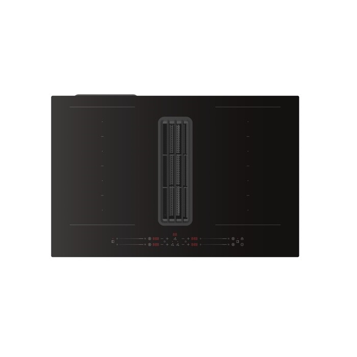 EVIDO VENTO 80DB páraelszívóval integrált indukciós főzőlap, 80 cm, 2 db multizone, fekete