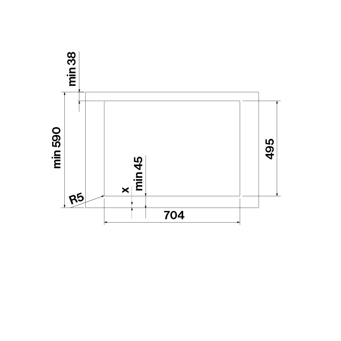 Falmec BRERA 75 cm indukciós főzőlap beépített elszívóval, 2 bridge és 2 normál zóna
