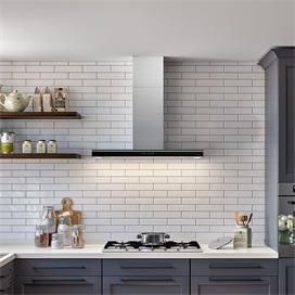 FALMEC LUCE sziget páraelszívó, 90 cm, fekete