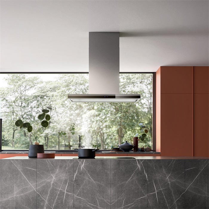 FALMEC LUMINA LED NRS fali páraelszívó, 120 cm, inox/üveg