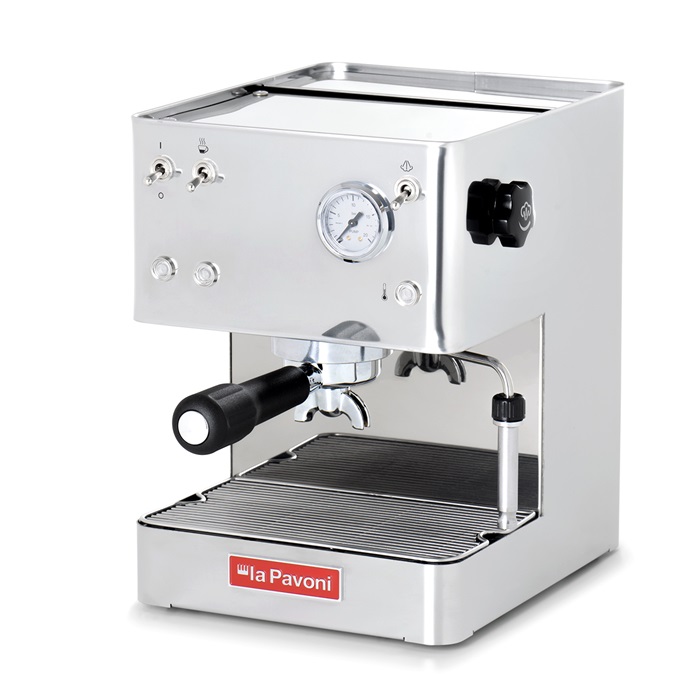 La Pavoni Casa bar félautomata kávéfőző, inox