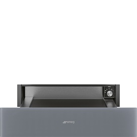 SMEG EDÉNYMELEGÍTŐ FIÓK, Linea, újramelegítés, kieg. a 45 cm-es kompakt sütőkhöz,ezüst szürke üv.,fogantyú nélküli