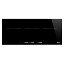 SMEG INDUKCIÓS FŐZŐLAP,Universal,90cm,3 bővíthető indukciós zóna,9f,érintőszenz.,keret nélküli lekerekített élű üveg