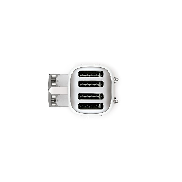 SMEG KENYÉRPIRÍTÓ, retro, 2x2 szeletes, fehér