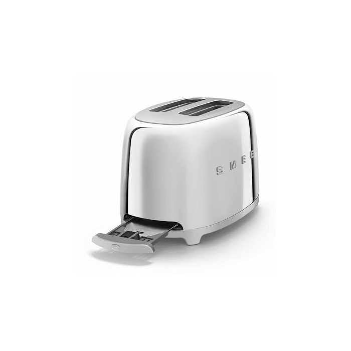 SMEG KENYÉRPIRÍTÓ, retro, 2 szeletes, fényes króm