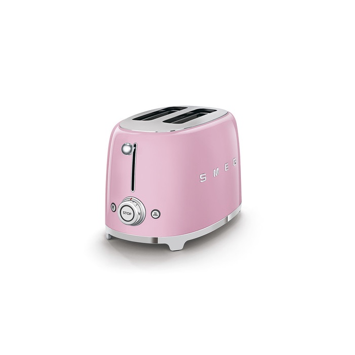 SMEG KENYÉRPIRÍTÓ, retro, 2 szeletes, rózsaszín