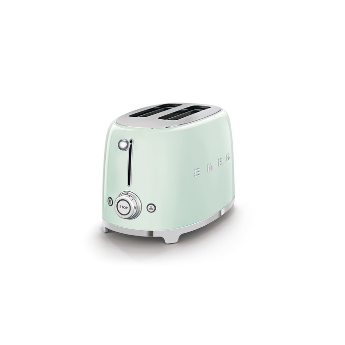 SMEG KENYÉRPIRÍTÓ, retro, 2 szeletes, világoszöld