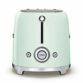 SMEG KENYÉRPIRÍTÓ, retro, 2 szeletes, világoszöld