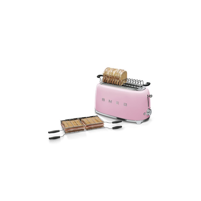 SMEG KENYÉRPIRÍTÓ, retro, 4 szeletes, rózsaszín