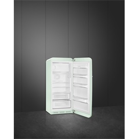 SMEG KOMBINÁLT HŰTŐ ÉS FAGYASZTÓ, retro, 60,1x150 cm, jobb oldali pántok, világoszöld