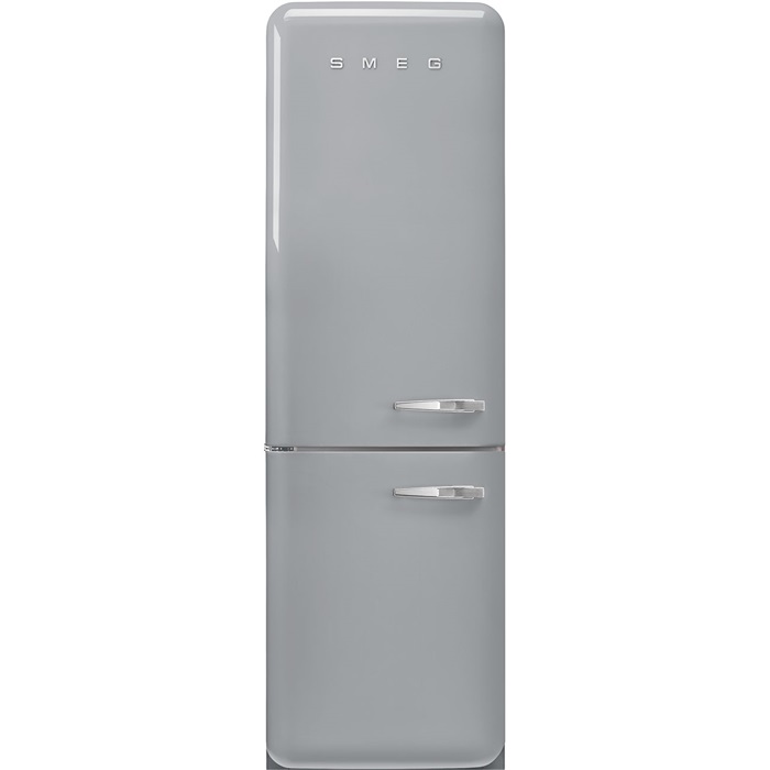 SMEG KOMBINÁLT HŰTŐ ÉS FAGYASZTÓ, 60,1x196,8 cm, ezüst