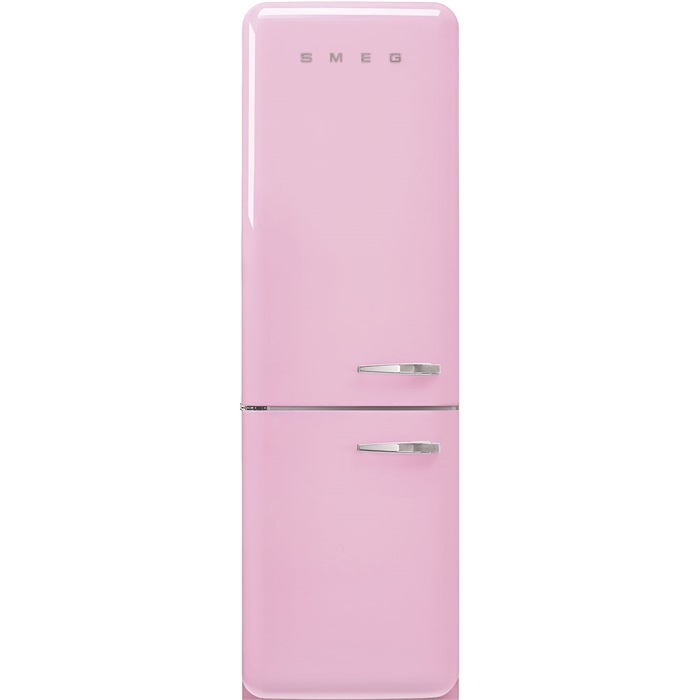 SMEG KOMBINÁLT HŰTŐ ÉS FAGYASZTÓ, 60,1x196,8 cm, rózsaszín