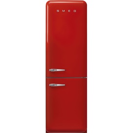 SMEG KOMBINÁLT HŰTŐ ÉS FAGYASZTÓ, 60,1x196,8 cm, jobb oldali pántok, piros