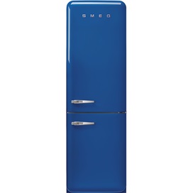SMEG KOMBINÁLT HŰTŐ ÉS FAGYASZTÓ, retro, 60,1x196,8 cm, jobb oldali pántok, kék