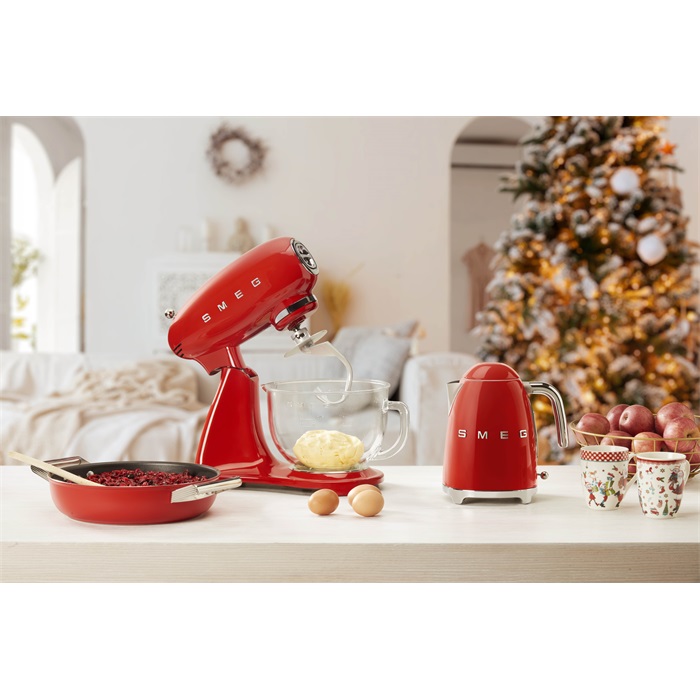 SMEG KONYHAI ROBOTGÉP, retro, piros test és talp