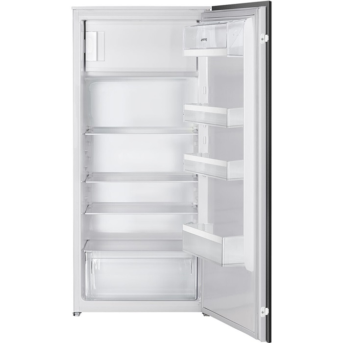 SMEG MUNKALAP ALÁ ÉPÍTHETŐ HŰTŐ ÉS FAGYASZTÓ, 54x122 cm, fordítható ajtó, fehér