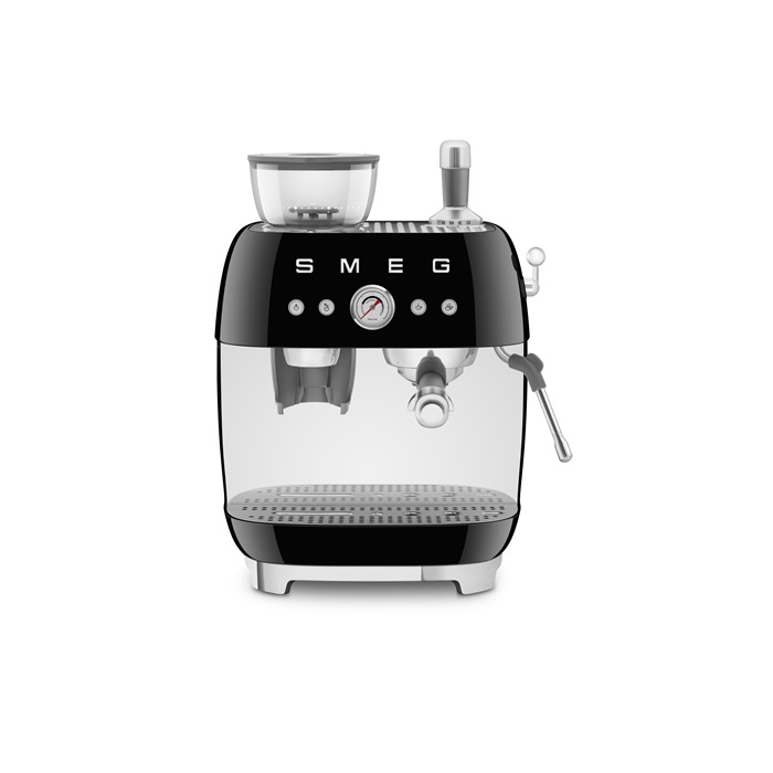 SMEG ŐRLŐVEL KOMBINÁLT ESPRESSO KÁVÉFŐZŐ, fekete