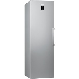 SMEG SZABADONÁLLÓ FAGYASZTÓ, 59,5x186 cm, fordítható ajtó, LCD kijelző, inox
