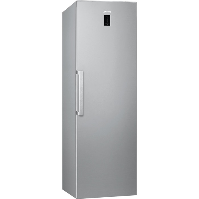 SMEG SZABADONÁLLÓ HŰTŐ, 59,5x186 cm, fordítható ajtó, külső LCD kijelző, inox