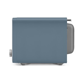 SMEG ASZTALI MIKROHULLÁMÚ SÜTŐ GRILL, LÉGKEVERÉS ÉS AIRFRY funkcióval, Collezione design, 27 liter, matt viharkék