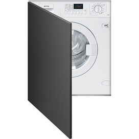 SMEG TELJESEN INTEGRÁLHATÓ MOSÓGÉP ÉS SZÁRÍTÓ, 60 cm elöltöltős, 15 program, 1400 rpm, LED kijelző