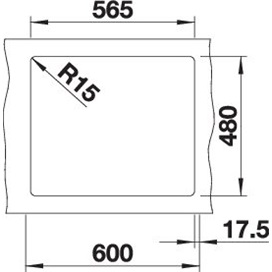 BLANCO LEGRA 6 fekete tart.nélkül