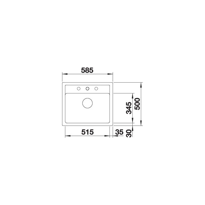 BLANCO LEGRA 6 fekete tart.nélkül
